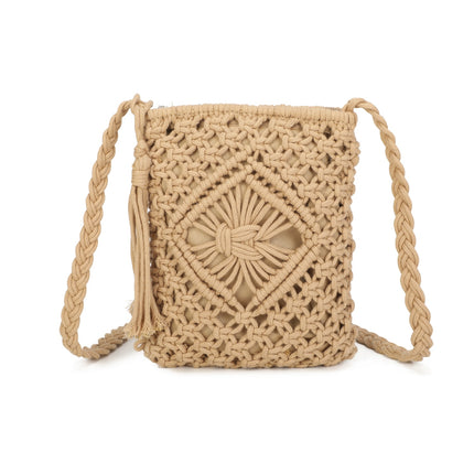 Crochet Zipped Crossbody Bag - Available in 6 Colours
