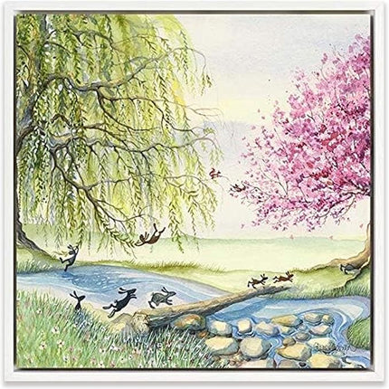 ‘Racing Home’ Framed Canvas Wall Art by Catherine J Stephenson