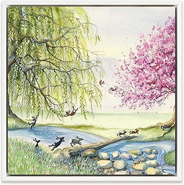 ‘Racing Home’ Framed Canvas Wall Art by Catherine J Stephenson