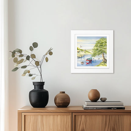‘Carrot Cruise’ Framed Print by Catherine J Stephenson