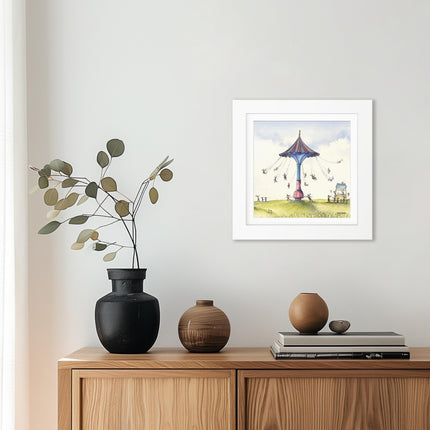 ‘Carousel & Lemonade’ Framed Print by Catherine J Stephenson