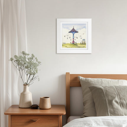 ‘Carousel & Lemonade’ Framed Print by Catherine J Stephenson