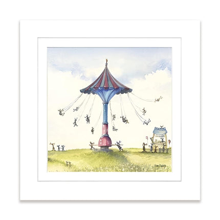‘Carousel & Lemonade’ Framed Print by Catherine J Stephenson