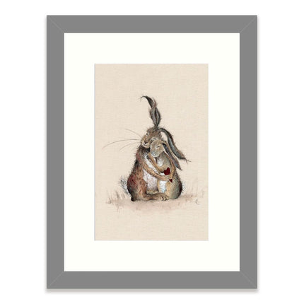 ‘Hares My Heart’ Framed Print by Sarah Reilly