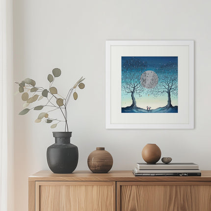 ‘Hope Moon II’ Framed Print by Catherine J. Stephenson