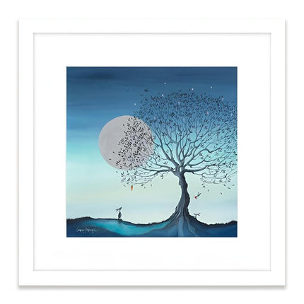 ‘Hope Moon I’ Framed Print by Catherine Stephenson