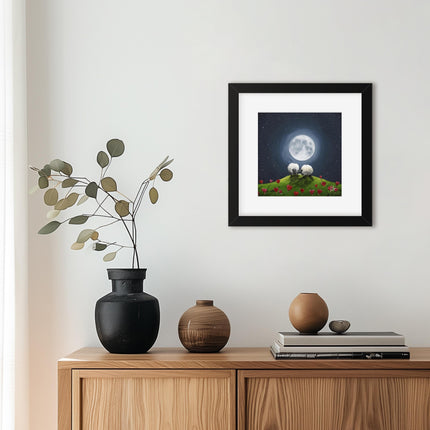 ‘Hug Ewe’ Framed Print by Geoff Beckett
