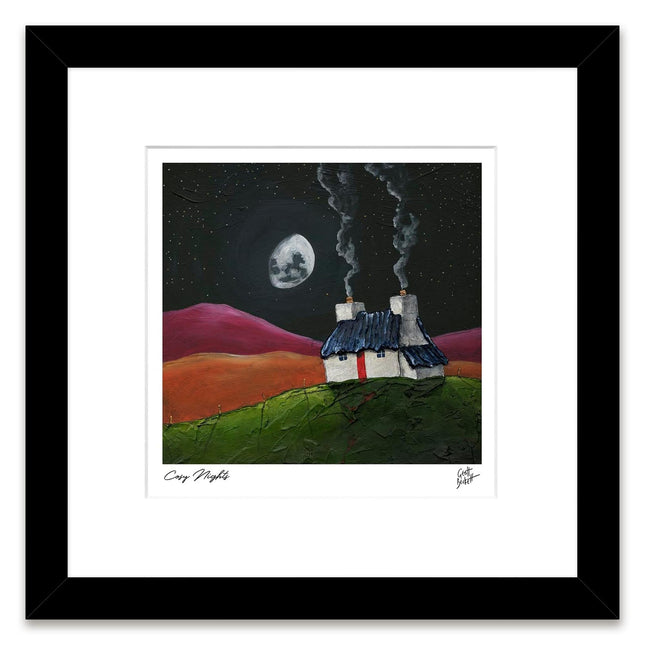 ‘Cosy Night’ Framed Print by Geoff Beckett