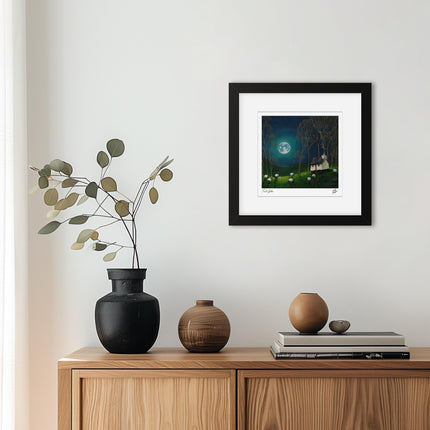 ‘Teal Glow’ Framed Print by Geoff Beckett