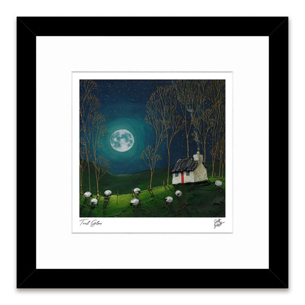 ‘Teal Glow’ Framed Print by Geoff Beckett