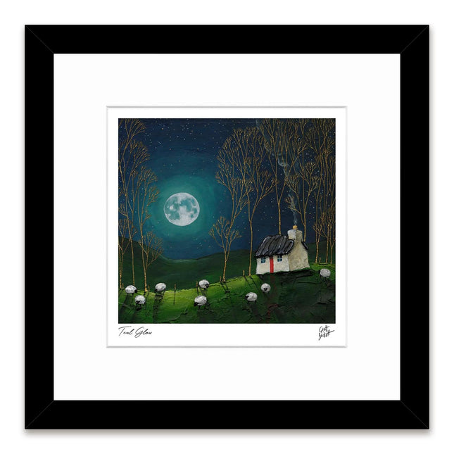 ‘Teal Glow’ Framed Print by Geoff Beckett