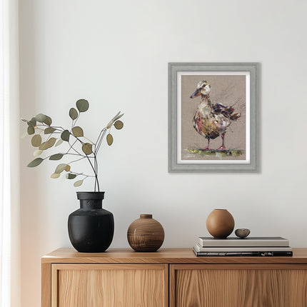 ‘Daisy Duck’ Framed Print by Nicola Jane Rowles