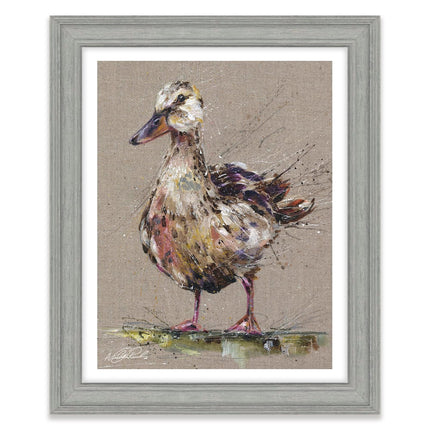 ‘Daisy Duck’ Framed Print by Nicola Jane Rowles