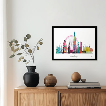 ‘London Baby’ Framed Print by Ilona Drew