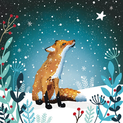 Charity Christmas Cards – Starlit Fox & Hedgehog Festive Design Pack