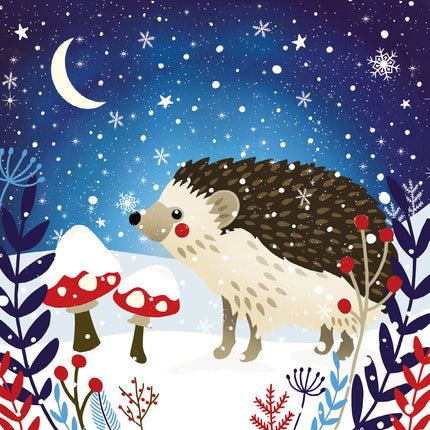 Charity Christmas Cards – Starlit Fox & Hedgehog Festive Design Pack