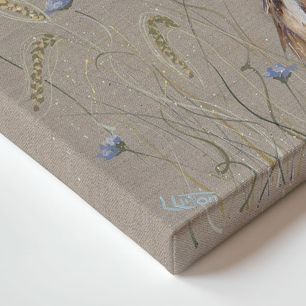 ‘Hare and Barley’ Canvas Wall Art by Louise Luton
