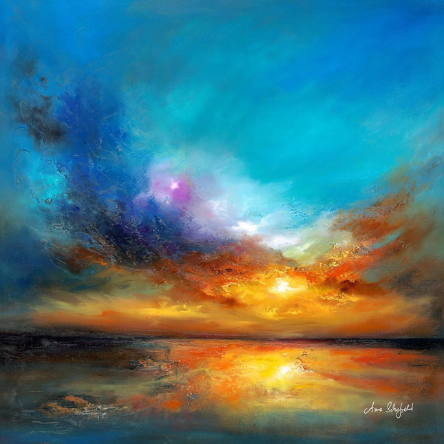 ‘Amazing Sunset’ Canvas Print by Anna Schofield
