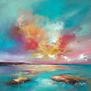 ‘Rosy Clouds’ Canvas Print by Anna Schofield