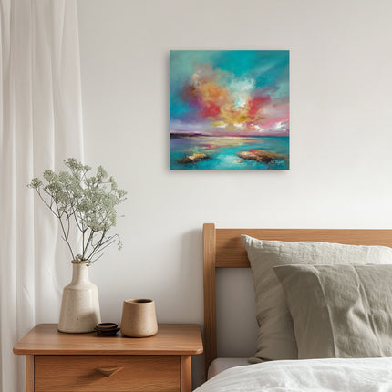 ‘Rosy Clouds’ Canvas Print by Anna Schofield