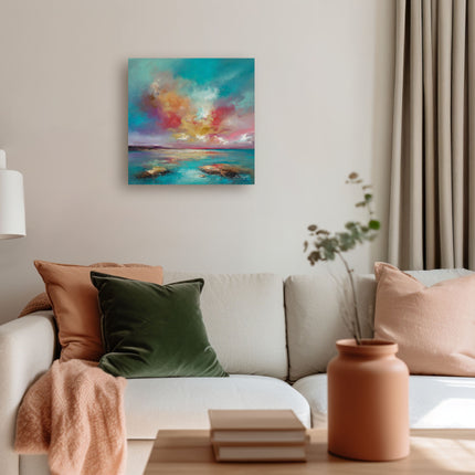 ‘Rosy Clouds’ Canvas Print by Anna Schofield