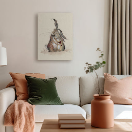 ‘Hares My Heart’ Canvas Print by Sarah Reilly