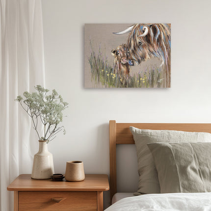 ‘Heather & Buttercup’ Canvas Print by Louise Luton