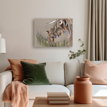 ‘Heather & Buttercup’ Canvas Print by Louise Luton