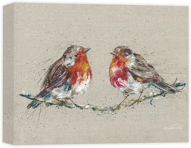 ‘Morning Gossip’ Canvas Print by Nicola Jane Rowles