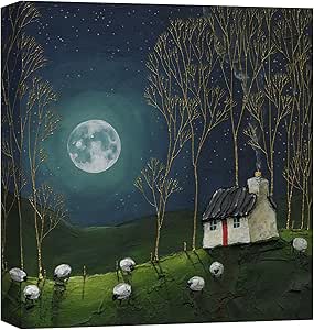 ‘Teal Glow’ Canvas Print by Geoff Beckett