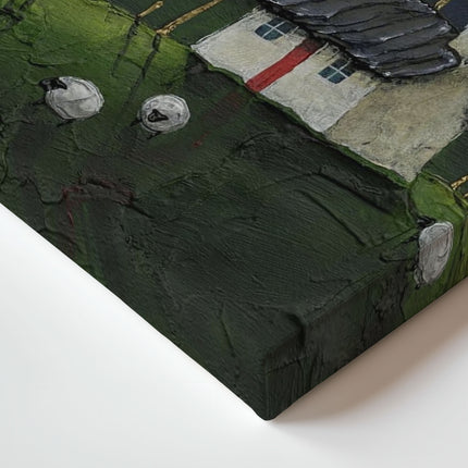 ‘Teal Glow’ Canvas Print by Geoff Beckett