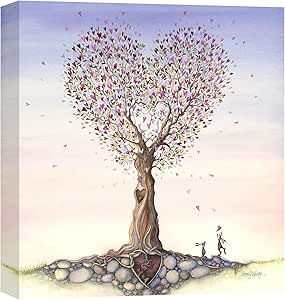 ‘Falling Hearts’ Canvas Print by Catherine J Stephenson