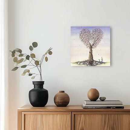 ‘Falling Hearts’ Canvas Print by Catherine J Stephenson