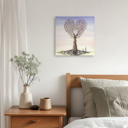 ‘Falling Hearts’ Canvas Print by Catherine J Stephenson