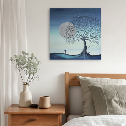 ‘Hope Moon I’ Canvas Print by Catherine J Stephenson