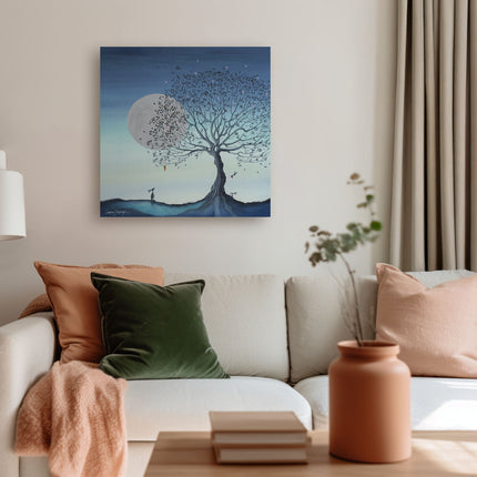 ‘Hope Moon I’ Canvas Print by Catherine J Stephenson
