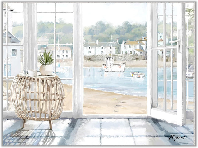 ‘Harbour View’ Canvas Print by Richard Macneil