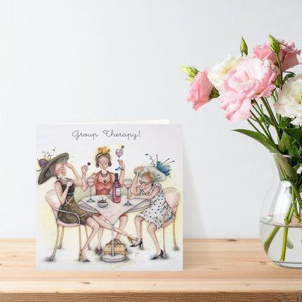 Birthday Card for Her – Group Therapy Funny Ladies Design
