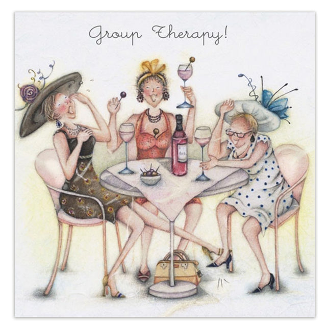 Birthday Card for Her – Group Therapy Funny Ladies Design
