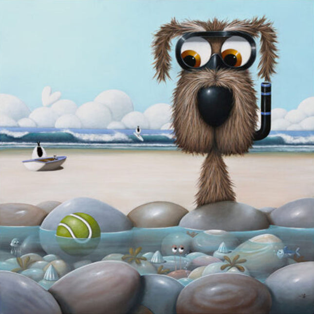 ‘I'm Going In' Canvas Print by Simon Clarke