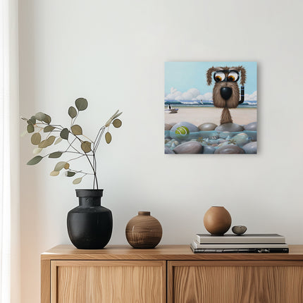 ‘I'm Going In' Canvas Print by Simon Clarke