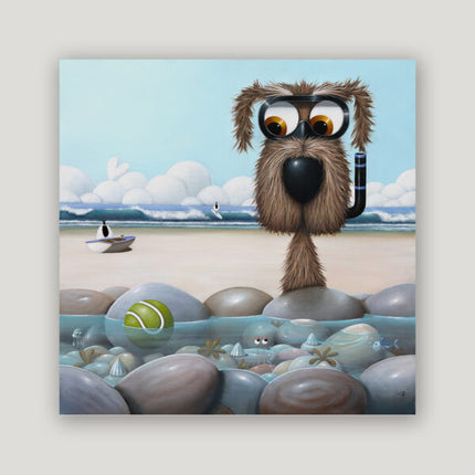 ‘I'm Going In' Canvas Print by Simon Clarke