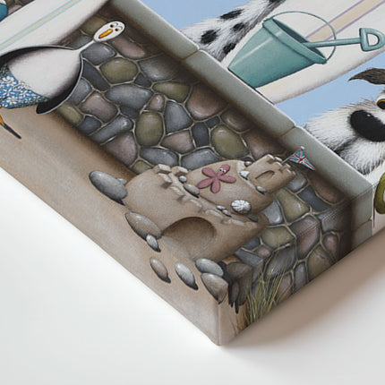 ‘Beach Boys' Canvas Print by Simon Clarke