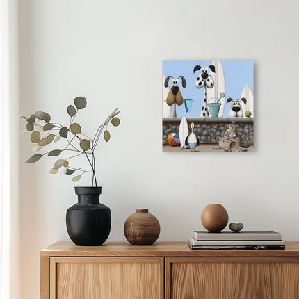 ‘Beach Boys' Canvas Print by Simon Clarke