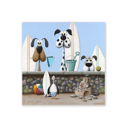 ‘Beach Boys' Canvas Print by Simon Clarke
