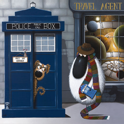 ‘Doctor Ewe' Canvas Print by Simon Clarke