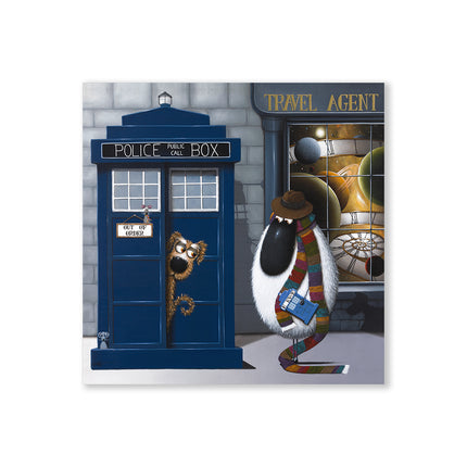 ‘Doctor Ewe' Canvas Print by Simon Clarke