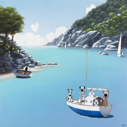 ‘Anyone For Fetch' Canvas Print by Simon Clarke