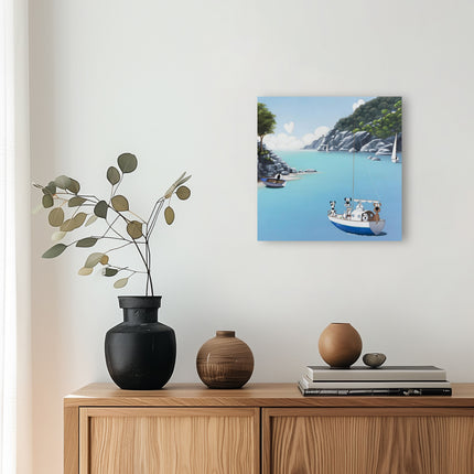 ‘Anyone For Fetch' Canvas Print by Simon Clarke