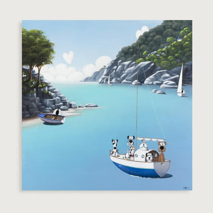 ‘Anyone For Fetch' Canvas Print by Simon Clarke